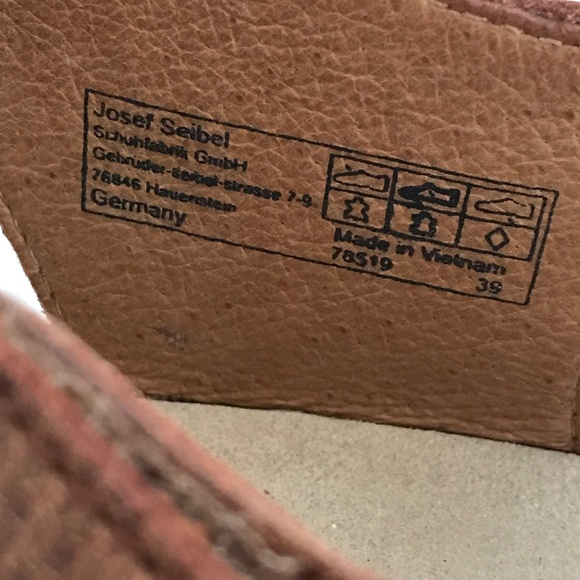 JOSEPH SEIBEL Tonga 25 Leather Comfort Sandal Women’s Size EU 39 US 8 8.5 - Picture 14 of 16